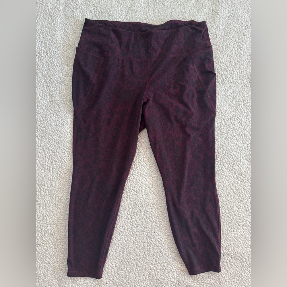 24W Livi Active Burgundy Leggings